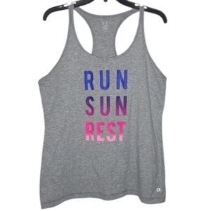 GapFit Gray "Fun Sun Rest" Cool Dry Tank Top
